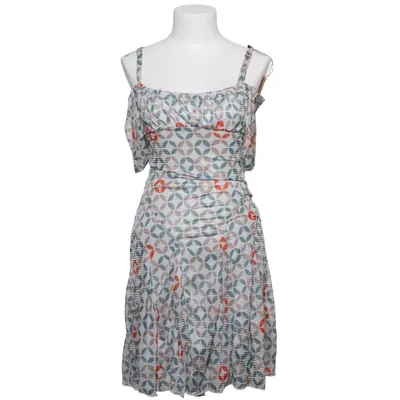 Dress (White, Multicolored) from KOOKAI Polyester, Viscose