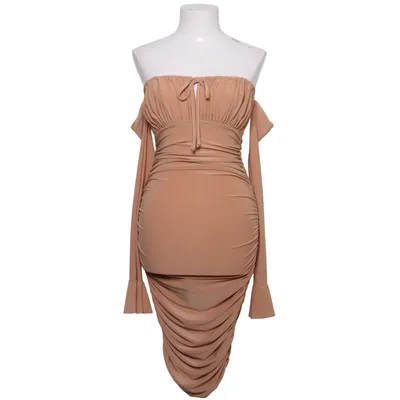 Jurk (Beige) van Femme Luxe Elastaan, Polyester