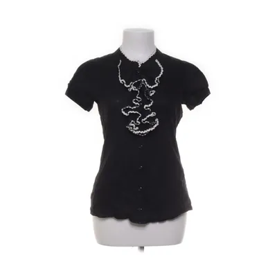 Kortärmad skjorta (Svart, Vit) från VILA Bomull, Polyester