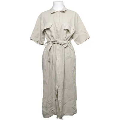 Shirt dress (Beige) from Bessie Linen