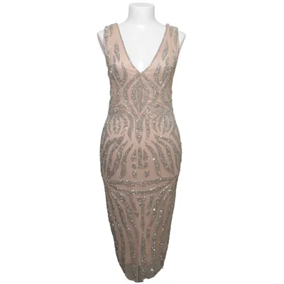 Robe de soirée (Beige, Argent) de Peace + Love Polyamide, Polyester