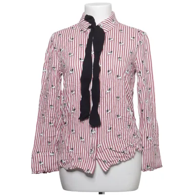 Knytblus (Röd, Vit, Svart) från Mango Casual