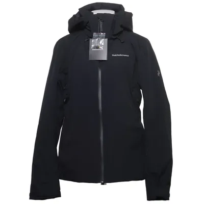Manteau de ski (Noir) de Peak Performance Polyuréthane, Polyester recyclé