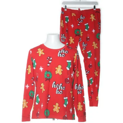 Pyjama (Rood, Meerkleurig) van Silly Santa Katoen, Elastaan
