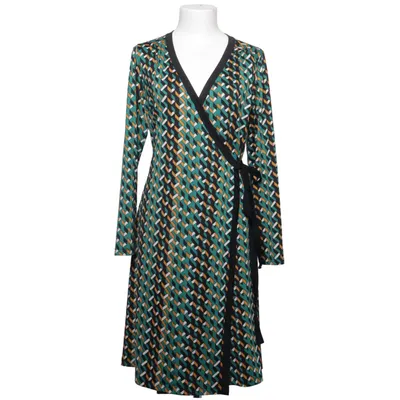 Wrap dress (Green, Black, Multicolored) from King Louie Elastane, Recycled polyester