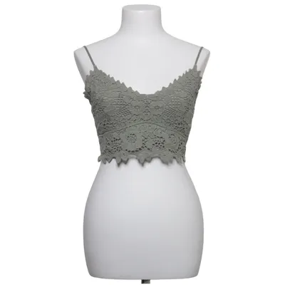 Crop top (Vert) de Stradivarius Coton