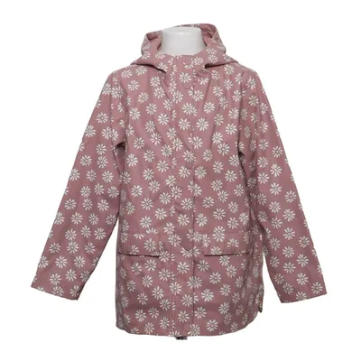 Rain jacket (Pink, White) from Mango Cotton, Polyester, Polyurethane