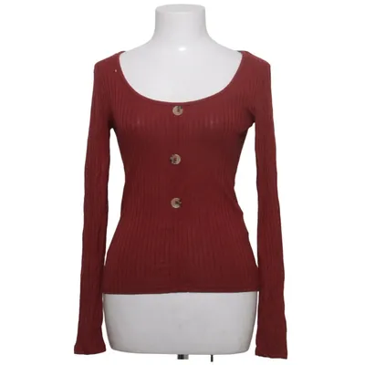 T-shirt manches longues (Rouge) de Amisu Élasthane, Viscose