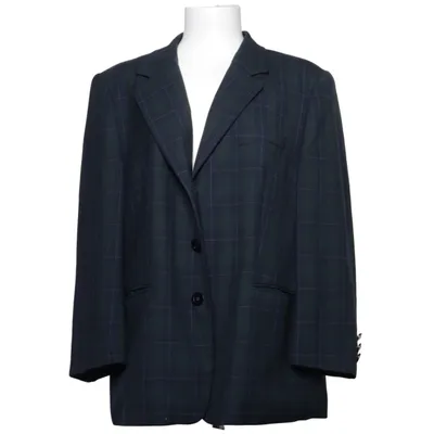 Blazer (Bleu, Vert) de Delmod Élasthane, Polyester, Viscose, Laine
