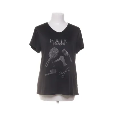 T-shirt (Svart) från Fancyqube Elastan, Polyester