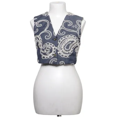 Gilet (Blauw, Wit) van Zara