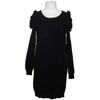 Robe (Noir) de Purple Queen Cachemire, Polyester, Laine