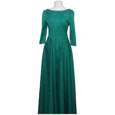 Långklänning (Grön) från Matsui Bomull, Elastan, Polyester