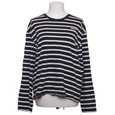 Long sleeve T-shirt (Blue, White) from BDG Cotton