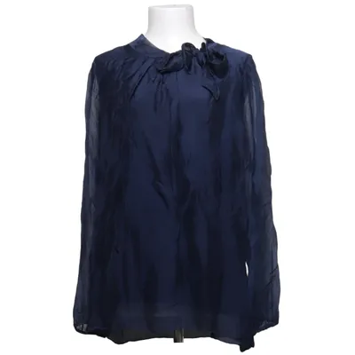 Strikblouse (Blauw) van You & Me Zijde