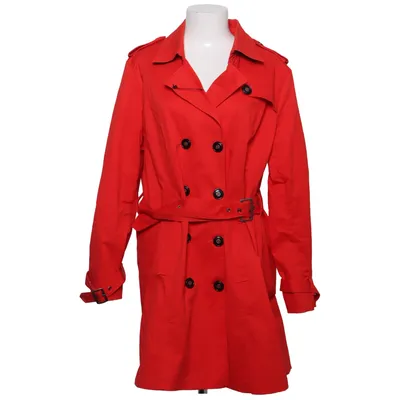 Trenchcoat (Rød) fra Yest Bomuld, Elastan, Polyester