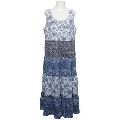 Jurk (Blauw, Wit, Zwart) van John Baner Katoen
