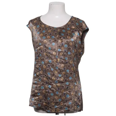 Top (Bruin, Blauw, Meerkleurig) van No Man's Land Elastaan, Zijde, Viscose