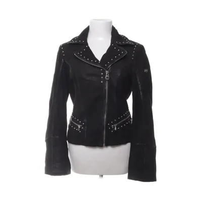 Leather jacket (Black) from Mauritius Leather, Cotton, Polyester