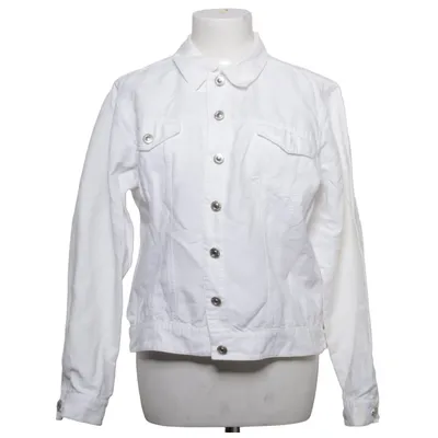 Veste en jean (Blanc) de Peppercorn Coton, Lin