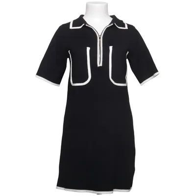 Klänning (Svart, Vit) från Zara Knit Polyester, Viskos