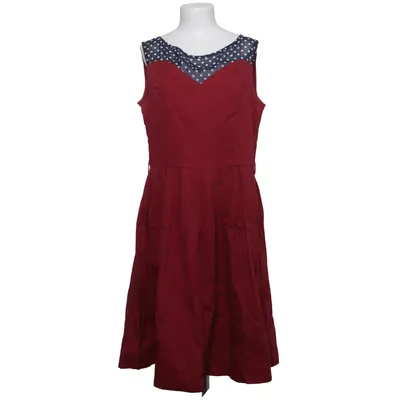 Jurk (Rood, Wit, Zwart) van Lindy Bop Katoen, Elastaan, Polyester