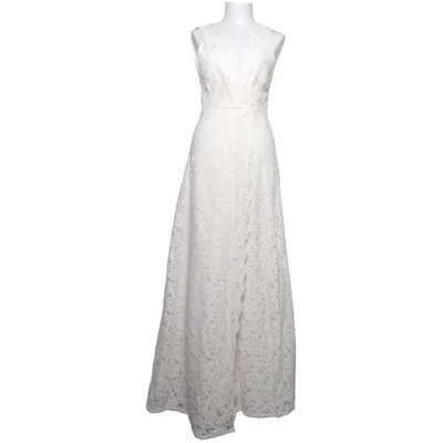 Avondjurk (Wit) van H&M Party Katoen, Polyamide, Polyester, Viscose