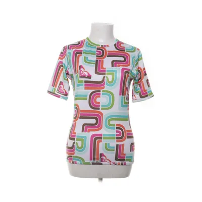 T-shirt (White, Multicolored) from Roxy Polyester, Elastane