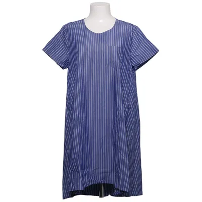 Klänning (Blå, Vit) från Wendy Trendy Bomull