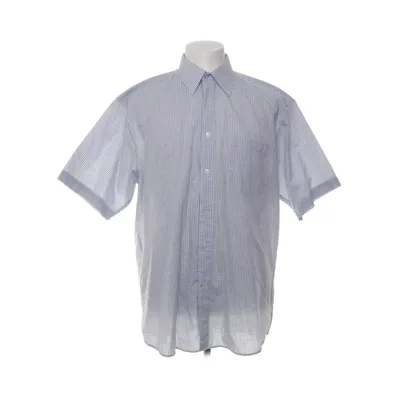 Short sleeve shirt (White, Blue) from Kelvin Club Cotton, Polyester