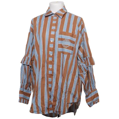 Shirt (Brown, Blue) from Stories From The Atelier by Copenhagen|Shoes Cotton