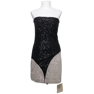 Cocktailklänning (Svart, Silverfärgad) från Adoore Elastan, Polyester