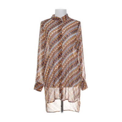 Skjortklänning (Brun, Blå, Flerfärgad) från Rue de Femme Metallfiber, Polyester