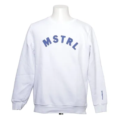Sweatshirt (White, Blue) from Mistral Cotton, Polyester