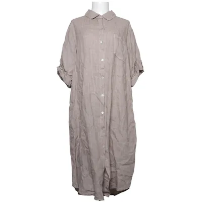 Shirt dress (Beige) from Mix by Hearth Linen