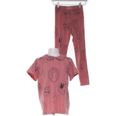 Pyjamas (Rosa, Svart) från Mini Rodini Elastan, Ekologisk bomull