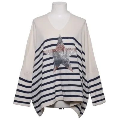 Sweater (White, Blue) from Farfalla