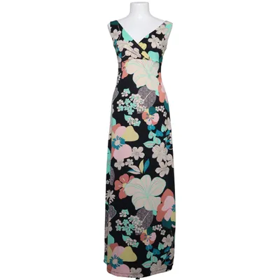 Maxi dress (Black, Multicolored) from King Louie Elastane, Recycled polyester