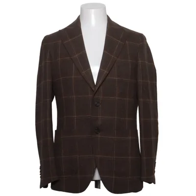 Blazer (Bruin) van Massimo Dutti Polyester, Viscose, Wol