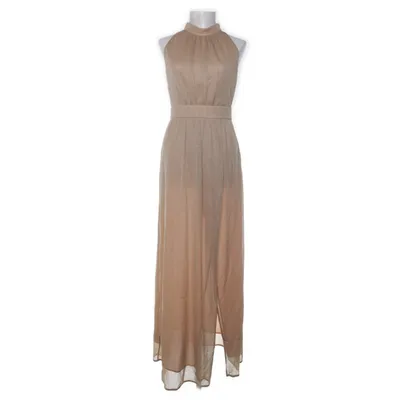 Aftonklänning (Beige, Guldfärgad) från Atos Lombardini Viskos, Nylon, Polyester
