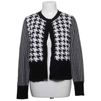 Cardigan (Black, White) from Jones New York Cotton, Polyamide, Polyester, Viscose