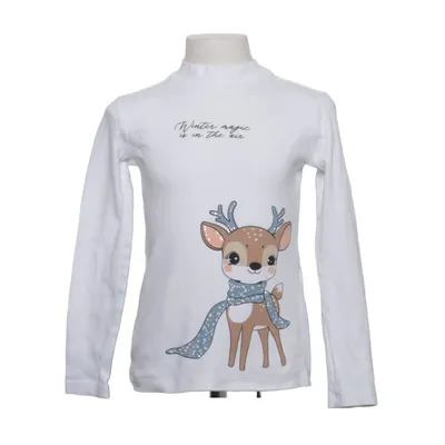 Långärmad t-shirt (Vit, Flerfärgad) från OVS Kids Bomull