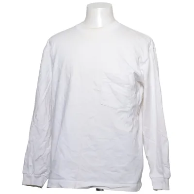 Långärmad t-shirt (Vit) från Uniqlo U Bomull, Polyester