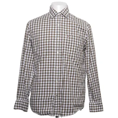 Skjorte (Brun, Hvid) fra Tommy Hilfiger Bomuld