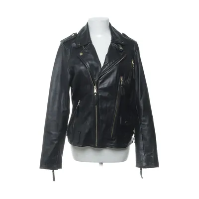 Bikerjacka (Svart) från Farina Opoku Polyester, Skinn