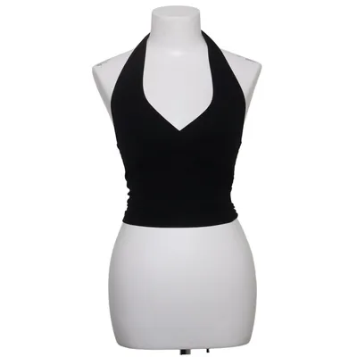 Haltertop (Zwart) van Bamboo Blonde Viscose