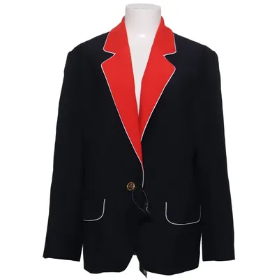 Blazer (Noir, Rouge) de Yarell Acétate, Polyester, Laine