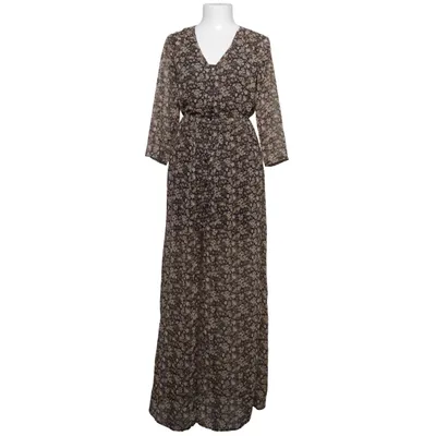 Maxi jurk (Zwart, Meerkleurig) van Bershka Collection Polyester