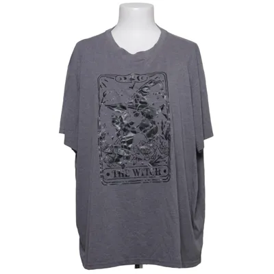 T-shirt (Grijs) van Shein Curve Elastaan, Polyester, Viscose