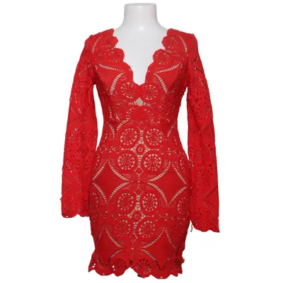 Cocktail dress (Red, Beige) from Love Triangle Polyester